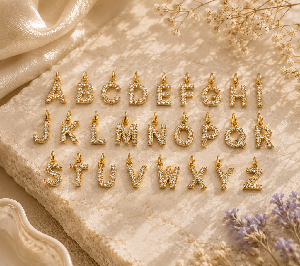 Charms Lettere Brillantini