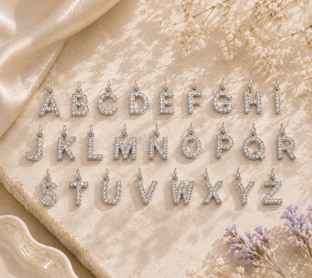 Charms Lettere Brillantini