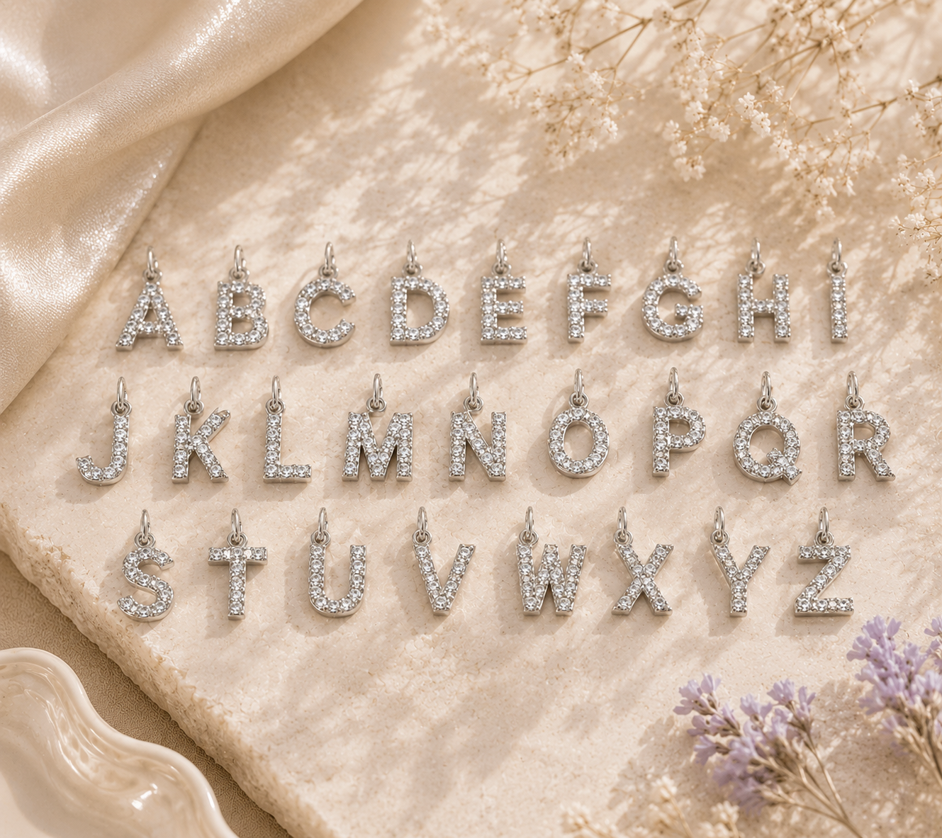 Charms Lettere Brillantini